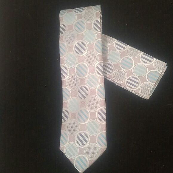MEN'S STACY ADAMS TIE AND POCKET SQUARE - Picture 1 of 2